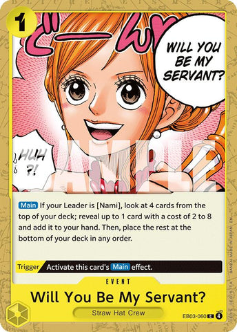 ¿Serás mi sirvienta? [Extra Booster: One Piece Edición Heroínas]