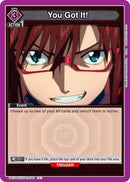 Image for You Got It! (UE15BT/EVA-1-064) (UE15BT) - Union Arena