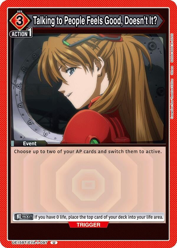 Image for Talking to People Feels Good, Doesn't It? (UE15BT/EVA-1-097) (UE15BT) - Union Arena