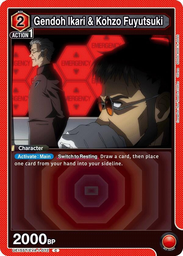 Image for Gendoh Ikari & Kohzo Fuyutsuki (UE15ST/EVA-1-072) (UE15ST) - Union Arena