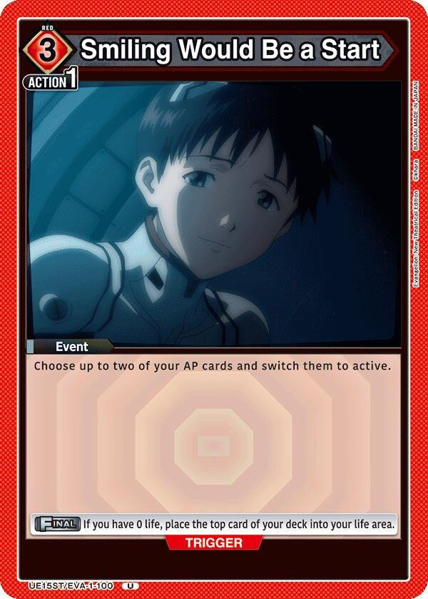 Image for Smiling Would Be a Start (UE15ST/EVA-1-100) (UE15ST) - Union Arena