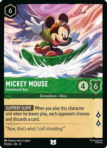 Mickey Mouse - As de la planche à neige (91/204) [Hivermage]
