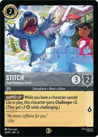 Stitch - Nivel de Maldad Alto (35) [Cartas Promocionales]