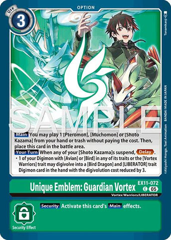 Emblema Único: Vórtice Guardián [EX11-072] [Amanecer del Libertador]