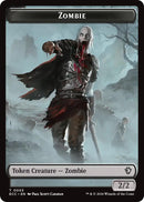 Jeton double face Zombie // Serpent [Jetons Éclipsés de Lorwyn]