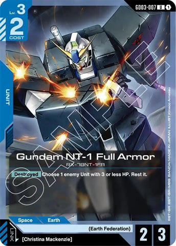 Image for Gundam NT-1 Full Armor (GD03-007) (GD03) - Gundam Card Game