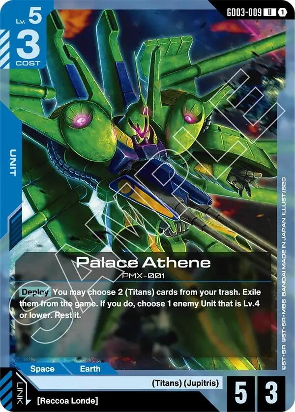 Image for Palace Athene (GD03-009) (GD03) - Gundam Card Game