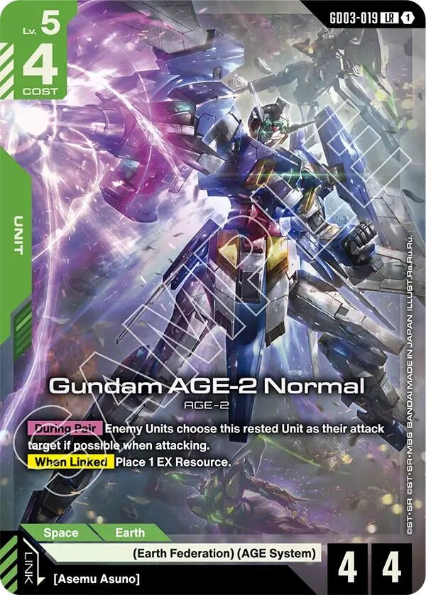 Image for Gundam AGE-2 Normal (GD03-019) (GD03) - Gundam Card Game