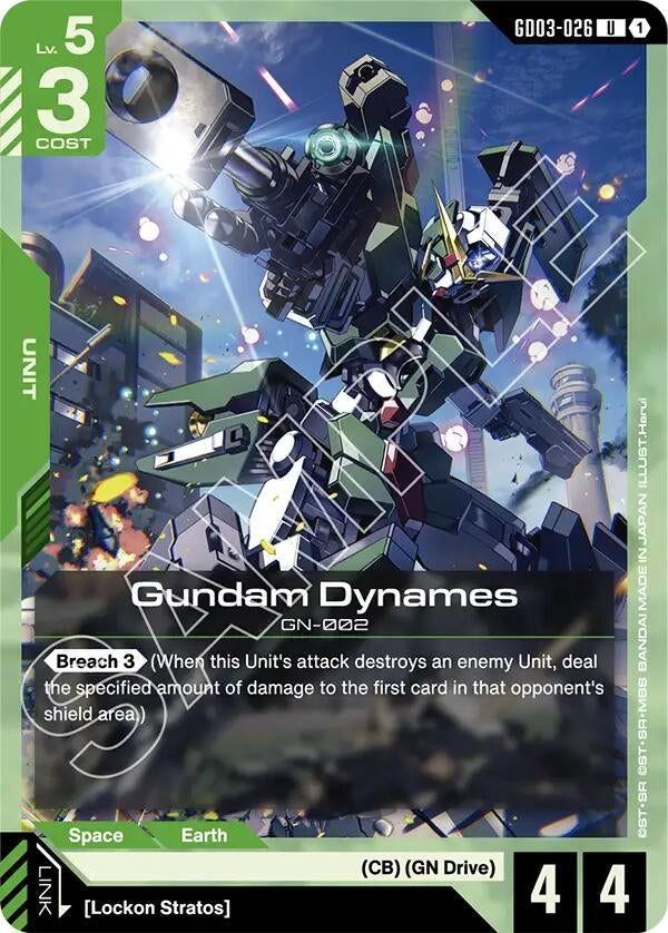 Image for Gundam Dynames (GD03-026) (GD03) - Gundam Card Game