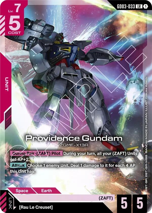 Image for Providence Gundam (GD03-033) (GD03) - Gundam Card Game