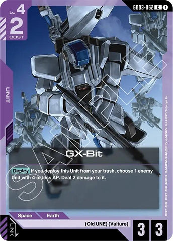 Image for GX-Bit (GD03-062) (GD03) - Gundam Card Game