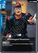 Image for Privileged Position (GD03-102) (GD03) - Gundam Card Game