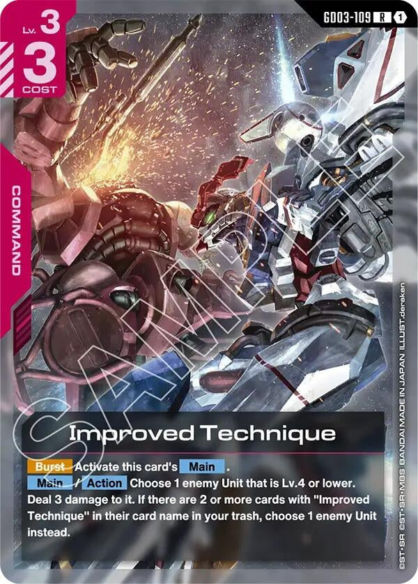 Image for Improved Technique (GD03-109) (GD03) - Gundam Card Game