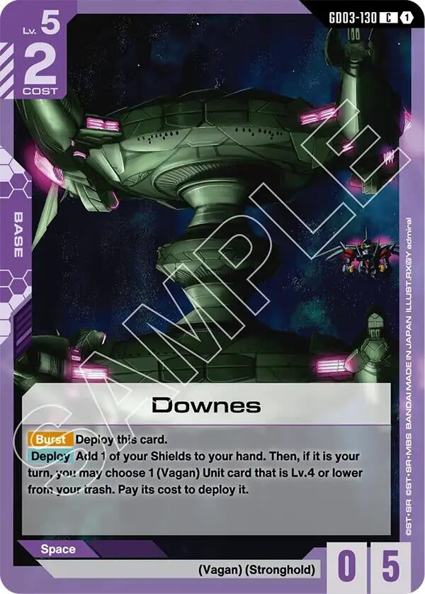 Image for Downes (GD03-130) (GD03) - Gundam Card Game