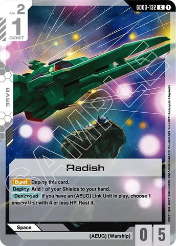 Image for Radish (GD03-132) (GD03) - Gundam Card Game