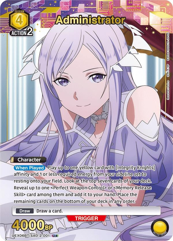 Image for Administrator (U*) (UEX06BT/SAO-2-001) (UEX06BT) - Union Arena