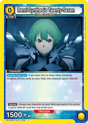 Image for Renri Synthesis Twenty-Seven (UEX06BT/SAO-2-008) (UEX06BT) - Union Arena