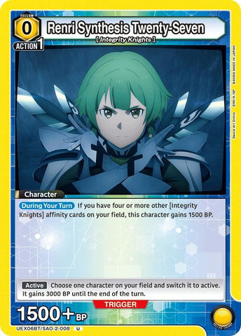 Image for Renri Synthesis Twenty-Seven (UEX06BT/SAO-2-008) (UEX06BT) - Union Arena