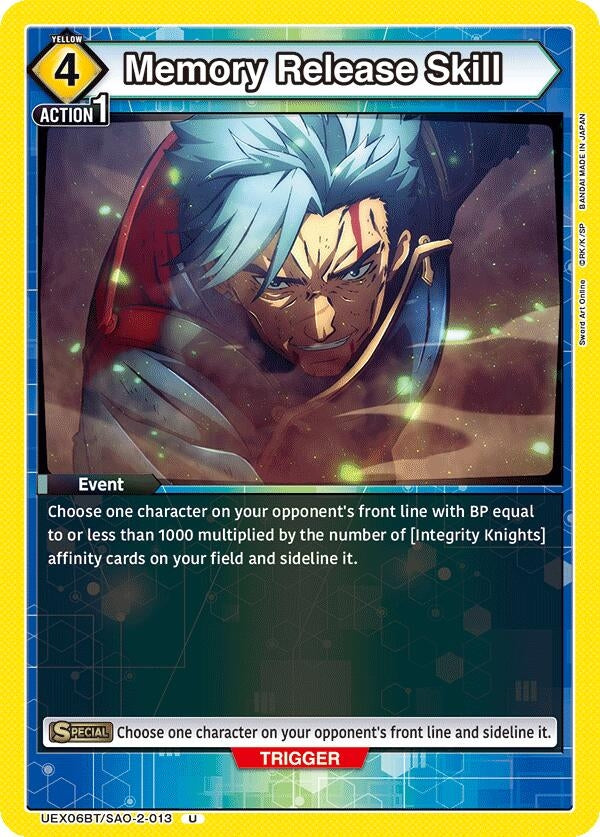 Image for Memory Release Skill (UEX06BT/SAO-2-013) (UEX06BT) - Union Arena