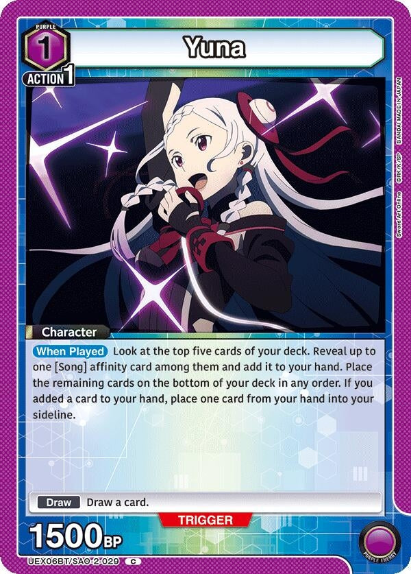 Image for Yuna (029) (UEX06BT/SAO-2-029) (UEX06BT) - Union Arena