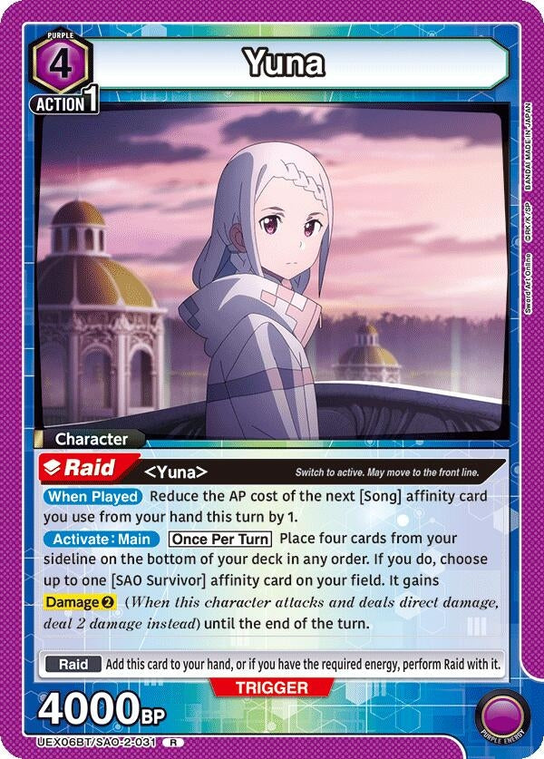 Image for Yuna (031) (UEX06BT/SAO-2-031) (UEX06BT) - Union Arena