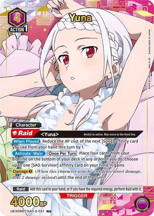 Image for Yuna (031) (R*) (UEX06BT/SAO-2-031) (UEX06BT) - Union Arena