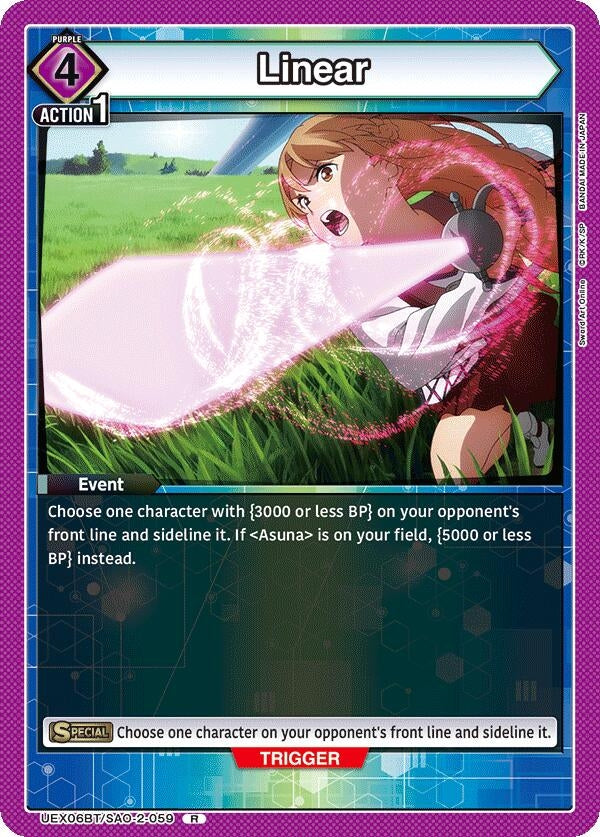 Image for Linear (UEX06BT/SAO-2-059) (UEX06BT) - Union Arena