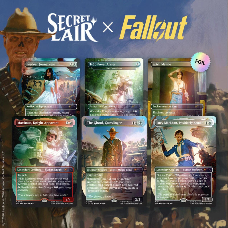 Secret Lair : Collection de drops - Secret Lair x Fallout (Au-delà de l'Abri 33 - Édition Foil traditionnelle)