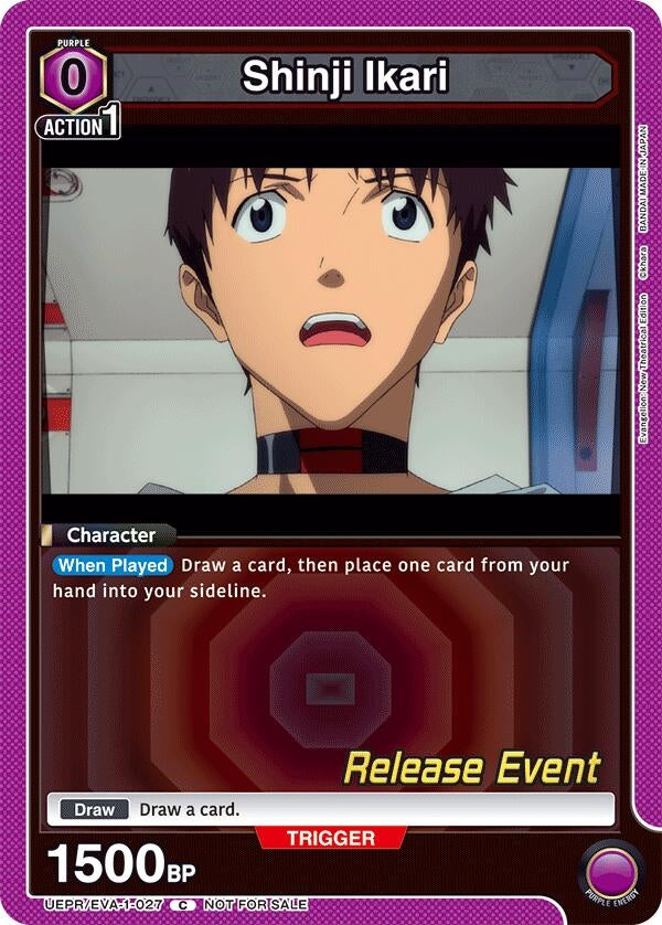 Image for Shinji Ikari (027) (UEPR/EVA-1-027) (UE15BT_RE) - Union Arena