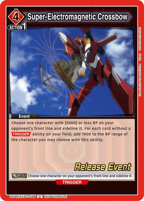 Image for Super-Electromagnetic Crossbow (UEPR/EVA-1-098) (UE15BT_RE) - Union Arena