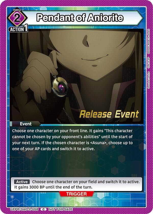 Image for Pendant of Aniorite (UEPR/SAO-2-058) (UEX06BT_RE) - Union Arena