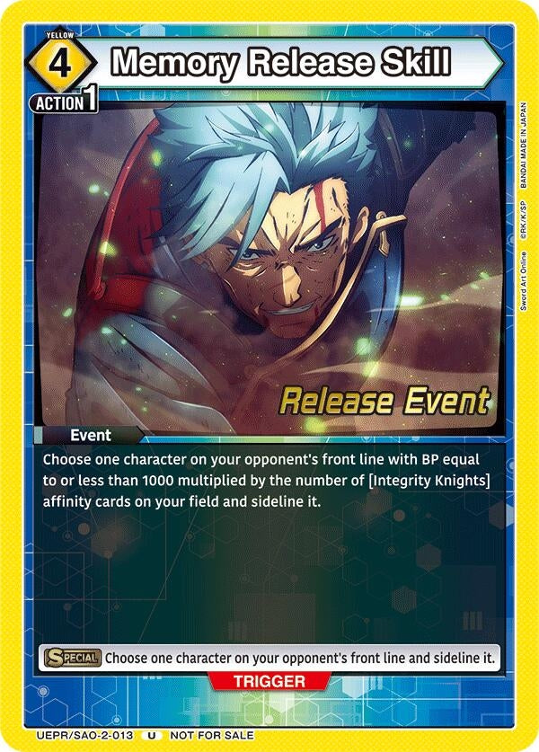 Image for Memory Release Skill (UEPR/SAO-2-013) (UEX06BT_RE) - Union Arena