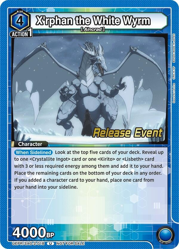Image for X'rphan the White Wyrm (UEPR/SAO-2-018) (UEX06BT_RE) - Union Arena