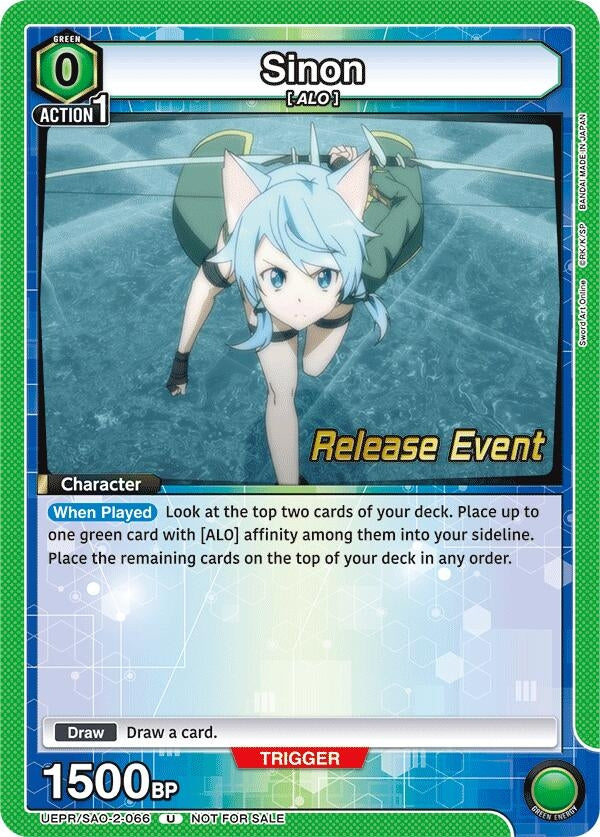 Image for Sinon (066) (UEPR/SAO-2-066) (UEX06BT_RE) - Union Arena