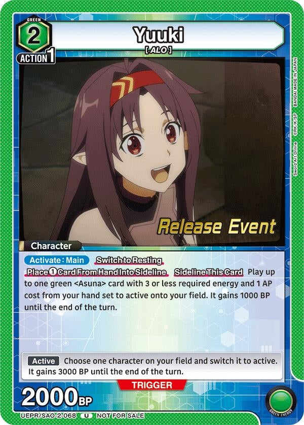 Image for Yuuki (068) (UEPR/SAO-2-068) (UEX06BT_RE) - Union Arena