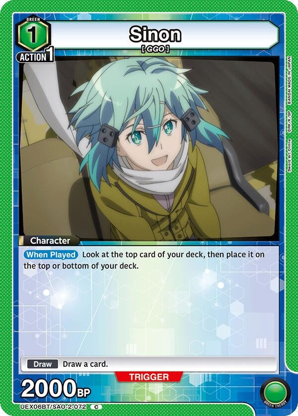 Image for Sinon (072) (Box Topper Foil) (UEX06BT/SAO-2-072) (UEX06BT) - Union Arena