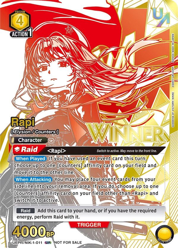 Image for Rapi (011) (Winner) (UEPR/NIK-1-011) (UEPR) - Union Arena