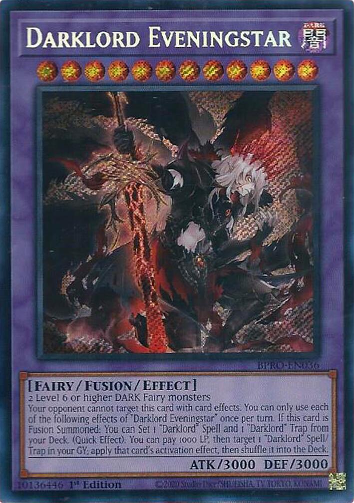 Darklord Eveningstar [BPRO-EN036] Secreta Rara