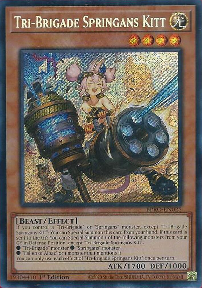Tri-Brigade Springans Kitt [BPRO-EN025] Rara Secreta