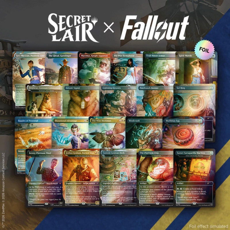 Secret Lair : Collection à Tirage Limité - Secret Lair x Fallout (Rad Superdrop - Le Bundle Foil de Qualité Atomique)