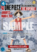 Monkey.D.Luffy (Parcours universitaire US de basketball) [Cartes promotionnelles One Piece]