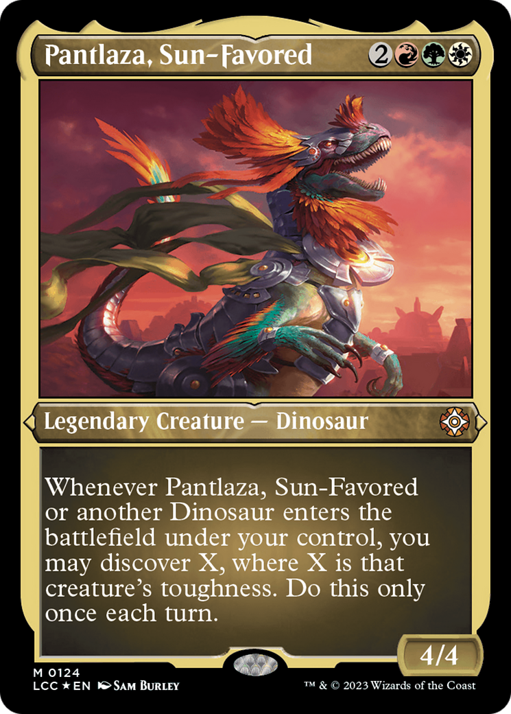 Pantlaza, le favori du soleil (commandant de présentation) [Les cavernes perdues d'Ixalan Commander]