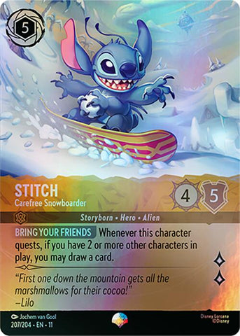 Stitch - Snowboarder despreocupado (Épico) (207/204) [Winterspell]