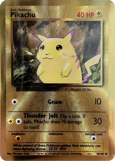 Pikachu (58/102) (Carte métallique Celebrations) [Celebrations : 25e anniversaire]