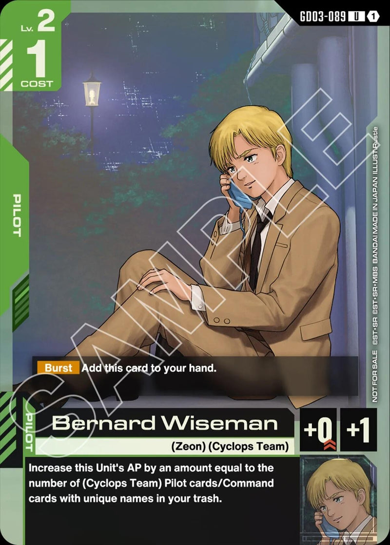 Image for Bernard Wiseman (GD03 Release Event) (GD03-089) (GCG-PR) - Gundam Card Game