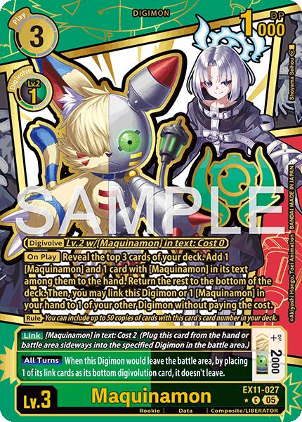 Maquinamon [EX11-027] (Rare Pull) [Aube du Libérateur]
