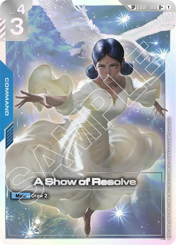 Image for A Show of Resolve (SP) (U+) (GD01-100) (GD03) - Gundam Card Game