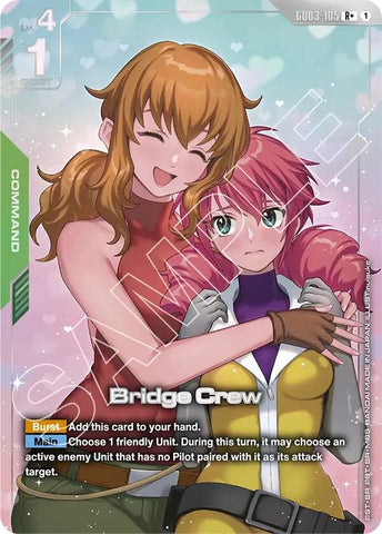 Image for Bridge Crew (R+) (GD03-105) (GD03) - Gundam Card Game