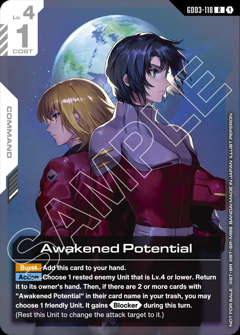 Image for Awakened Potential (Newtype Challenge 2026 Mission 1) (GD03-118) (GCG-PR) - Gundam Card Game