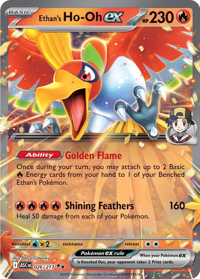 Ho-Oh ex d'Ethan (026/217) [Méga-Évolution : Héros Ascendants]